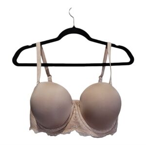 Vanity Fair 44D Full Figure Underwire Strapless + Convertible Straps Beige Bra